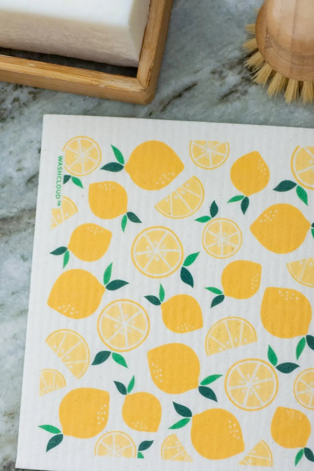 WASHCLOUD® FRESH SQUEEZED LEMON™ Nordic Dish Washing Sponge - No Tox Life