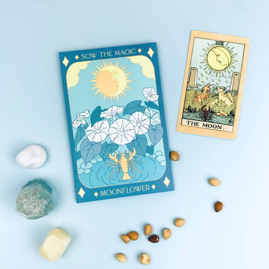 Moonflower Tarot Seed Packet