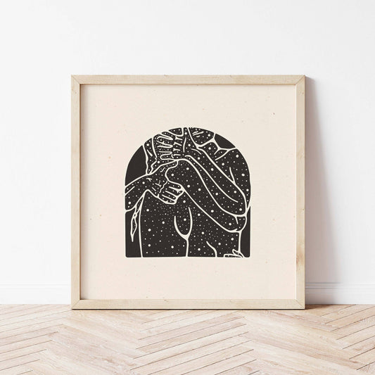 Stars Entangled | Romantic Art Print