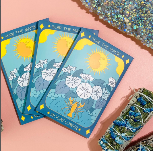 Moonflower Tarot Seed Packet